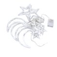 thumbnail image 3 of Curtain String Lights, Romantic Ambience 126 LED Battery Powered Length 3 Meters Star Moon Curtain String Lights  For Restaurants For Gardens For Terraces, 3 of 8