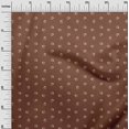 thumbnail image 3 of oneOone Georgette Viscose Brown Fabric Sea Shells Sewing Material Print Fabric By The Yard 42 Inch Wide, 3 of 5