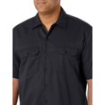 thumbnail image 3 of Dickies Mens Short-Sleeve Work Shirt, XT, Black, 3 of 4
