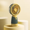 thumbnail image 2 of TopLLC Mini Handheld Fan, Matching Color Design Portable Personal Table Fan, USB Rechargeable Battery Operated Handheld/Desktop Electric Fan Low Noise Strong Airflow Cooling Fan for Office Travel, 2 of 9