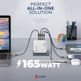 thumbnail image 2 of OXAA USB GaN Fast Charging Bundle – 3 PD 3.0 USB-C Ports & 1 USB-A Port with 3 USB-C to C and 1 USB-A to C Premium Cable, High-Speed Multi-Device Charger for iOS & Android Devices, Laptops & Tablets, 2 of 7