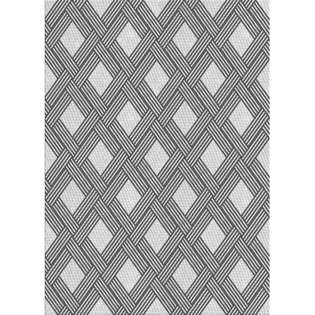 Ahgly Company Tapis Rectangulaire Lavable en Machine Intérieur Transitionnel Gris, 5 Pieds x 7 Pieds