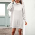 thumbnail image 5 of Femmes Casual Pull Robe de l'Épaule à Manches Longues Sangle en Vrac Pari Midi Robe, 5 of 5