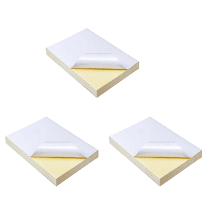 150 Feuilles A4 Autocollant autocollant étanche blanc Etiquette papier de surface brillant pour imprimante jet d'encre