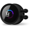 thumbnail image 2 of NZXT Kraken 240mm - RL-KN240-B1 – AIO CPU Liquid Cooler - LCD Display - 2 x F120P Static Pressure Fan Radiator Fans LGA 1851/1700 / AM5 Compatible, 2 of 8