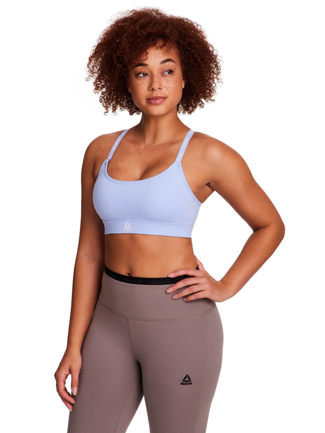 Reebok Women's Low Impact Favorite Racerback Sports Bra with Removable Cups