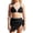 Black, variant on Teen Girls Swim Suit Girls Swimsuit with Shorts Girls' Two-Piece Swimwear Girl Bathing Suit for Kids 13-14 Years