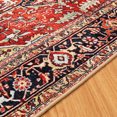 thumbnail image 4 of JML Area Rug 4'x6' Retro Accent Non-Slip Indoor Carpet Yellow & Red Floral Foldable Rugs for Living Room Bedroom Office Home Decor, 4 of 5
