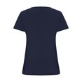 thumbnail image 4 of Dealovy Going out Tops for Women Short Sleeve Scoop Neck Tshirts Slim Fitted Soft Solid Color Comfy Basic Tees, 4 of 5