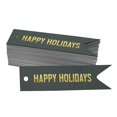 thumbnail image 1 of Inkdotpot Pack Of 100 Real Gold Foil Paper Tags Happy Holiday Favor Hang Tags, 1 of 6