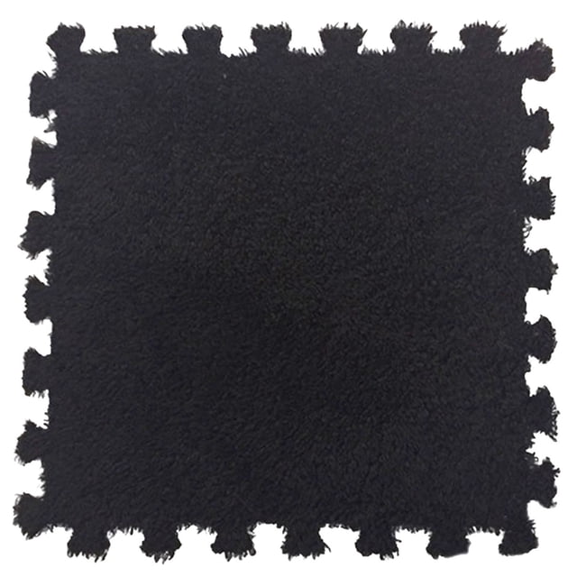 5Pcs 11.81Inch Square Puzzle Polyester Velvet Carpet in 14 Colors