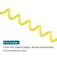 thumbnail image 4 of Unique Bargains Porte-Clés Spirale Extensible en Plastique à Ressorts de Poignet, Jaune, Lot de 5, 4 of 5