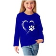 thumbnail image 1 of Birdeem Chemises à Manches Longues pour Filles Chemises à Manches Longues Imprimés Mignons Col Rond Hauts Blouses Décontractées Habillées Vêtements Chemises à Manches Longues pour Filles, 1 of 4
