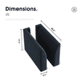 thumbnail image 4 of HONBAY Module d'Accoudoir Latéral en Velours pour Canapé Sectionnel Modulaire Paire d'Accoudoirs, Bleu Marine, 4 of 4
