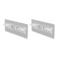 thumbnail image 1 of 6/8pcs Shelf Support Free\-punching Removable Rack Pegs Plastic Wardrobe Partition Brackets Cabinet for Bathroom Bedroom Type 2  4pcs, 1 of 9