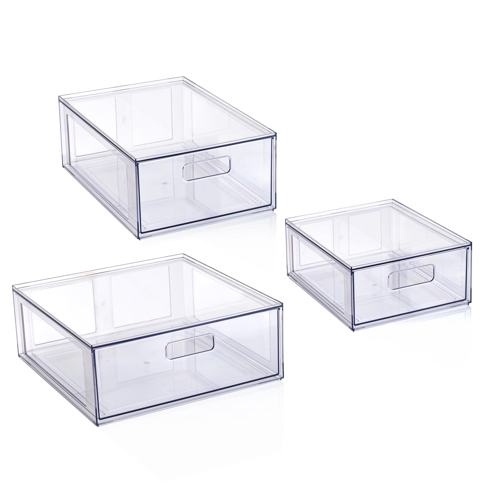 Mainstays transparent plastique brillant tiroir placard taille moyenne, taille adulte