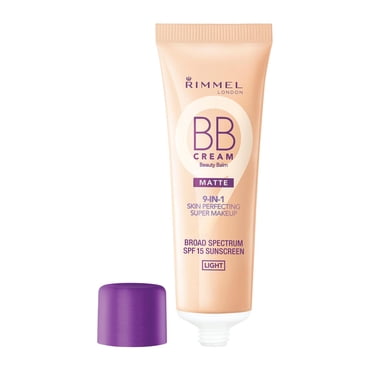 Rimmel Crème BB Mate, réduit l'apparence des pores, matifie et contrôle la brillance, pour une couvrance toute la journée, 100% sans cruauté