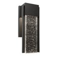 thumbnail image 1 of Artcraft Lighting Cortland Black Outdoor Wall Light LED Clear Seeded Glass, 1 of 2