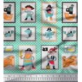 thumbnail image 1 of Soimoi Viscose Chiffon Fabric Penguin Ocean Print Sewing Fabric Yard 42 Inch Wide, 1 of 3