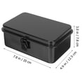 thumbnail image 4 of Portable Metal Tool Box with Latch for Construction Worker Carpentry 1 Set Tool Storage Case Organizer Metal Tool Chest, 4 of 8
