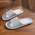 thumbnail image 2 of Mens and Womens Home Slippers Simplicity Solid Color Quick Drying Soft Sole Comfortable Non-Slip Indoor and Outdoor EVA Slippers Gray-02, 2 of 4