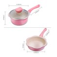 thumbnail image 3 of 2PCS Cookware Set 6 Inch Pots and Pans Set Mini Saucepan Frying Pan Milk Pot, 3 of 8