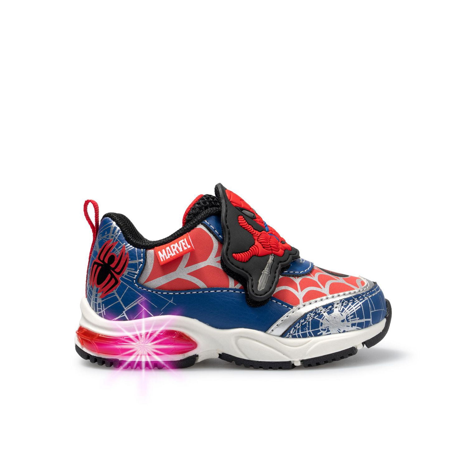 Toddler Boys Lighted Spider-Man Athletic Sneakers