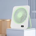 thumbnail image 1 of Portable Desktop Fan with 180° Foldable Head | 5 Speed Settings & Digital Display | 1000mAh Battery for Home Office Camping | Wall Mountable Small Fan, 1 of 6