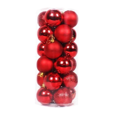 Rbaofujie Large Christmas Ornaments Christmas Pendant Decorative Shatterproof Christmas Tree Pendants Hanging 100mm Christmas Baubles Balls Ornaments Set Pack Of 24 Pcs Christmas Tree Ornaments