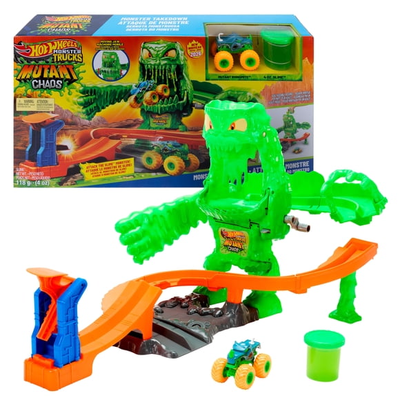Hot Wheels Coffret Monster Trucks Combat Monstrueux Mutant