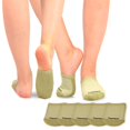 thumbnail image 1 of CHOK TeeHee Womens Seamless Toe Topper Liner Socks 5-Pack with Non-Skid Bottom, 1 of 6