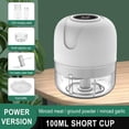 thumbnail image 1 of Jusqu'à 65 % de Réduction Capacité 100ml Hachoir à Ail Électrique Mini Presse-Ail Portable, Processeur Alimentaire Sans Fil, 1 of 4