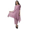 thumbnail image 1 of Moomaya Women's Plus Size Printed Asymmetric Kurti Pant Set, Cotton Chanderi, 1 Count, 1 of 6