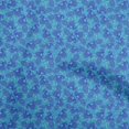 thumbnail image 1 of oneOone Georgette Viscose Medium Blue Fabric Peacock Craft Projects Decor Fabric Printed By The Yard 42 Inch Wide, 1 of 5