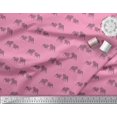 thumbnail image 3 of Soimoi Polyester Crepe Fabric Bull Dog Fabric Prints by Yard 52 Inch Wide, 3 of 3