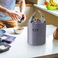 thumbnail image 3 of Boîte à Lunch Thermique pour le Travail Sac Isotherme pour Cylindre Sac de Boîte à Lunch Sac Isotherme Grand Papier D\'aluminium Sac à Lunch Rond Portable pour le Travail avec Sac Isotherme pour Riz, 3 of 6