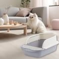 thumbnail image 1 of SPOORYYO Semi-Enclosed Cat Litter Box with Odor Control and Splash Guard - Easy to Clean, Non-Slip Design for Cats, 1 of 6