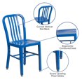 thumbnail image 2 of Blue Metal Indoor-Outdoor Chair, 2 of 9