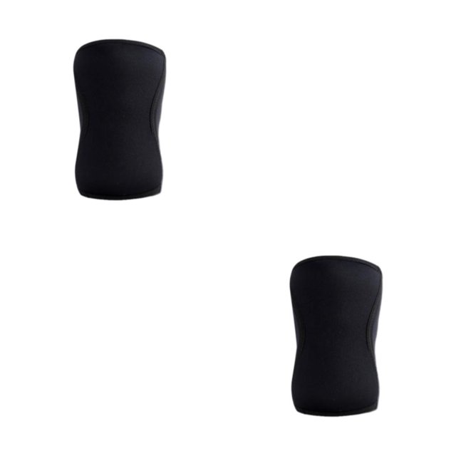 Ruiboury 1/2/3/5 Non-skid Knee Sleeves Weightlifting Lightweight And Fashionable Support Model A black L 2PCS
