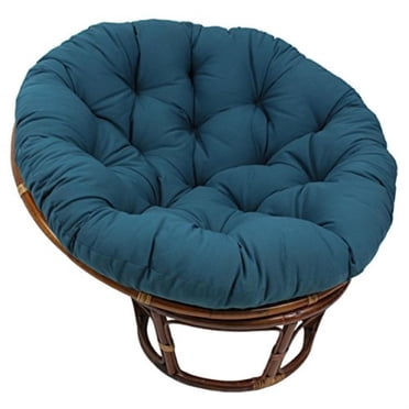 44-inch Solid Twill Papasan Cushion (Fits 42-inch Papasan Frame) - Indigo