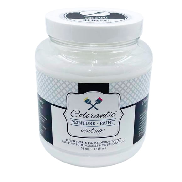 Colorantic | CLEAR Matte Top Coat Matte Varnish for Wood Sealer – Non-Yellowing Protective Furniture Finish for DIY Home Decor Paint (58 oz)