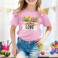 thumbnail image 2 of Pyjama Court Taille 8 pour Filles, T-Shirt à Manches Courtes Imprimé Décontracté pour Enfants, 2 of 4