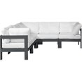 thumbnail image 1 of Meridian Furniture Nizuc Sectionnel Modulaire de Patio Extérieur Blanc, 1 of 7