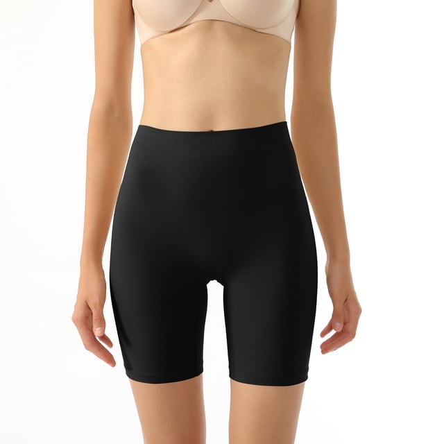 Clearance & Promo,Women's Shapewear Short, Hip Lifting, Body Shaping, Seamless Underwear, Compression, Workout, Everyday Wear, Firm Control, Fashionable Design Summer-Ready Look|Nylon,Spandex,Black
