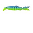 thumbnail image 2 of weibbin Mino Fish Road Ya Bicolore Multi Poisson Appât Souple Multicolore Multi Taille Ciseaux Queue de Poisson Faux Appât Appât Souple, 2 of 5