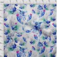 thumbnail image 3 of oneOone Georgette Viscose Fabric Flower Watercolor Printed Craft Fabric BTY 42 Inches Wide, 3 of 4