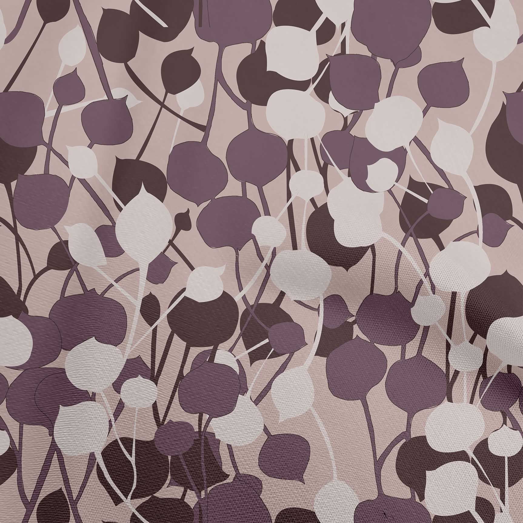 oneOone Cotton Flex Wine Fabric Abstract Leaf Craft Projects Decor Fabric Printed By The Yard 40 Inch Wide