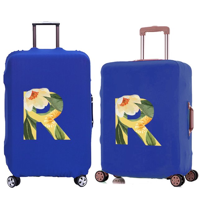 Luggage Cover Travel Suitcase Protective Cover for Trunk Case 18 ''-28 '' Foldable Elastic Suitcase Cover Floral Lettern Pattern 8floral R S
