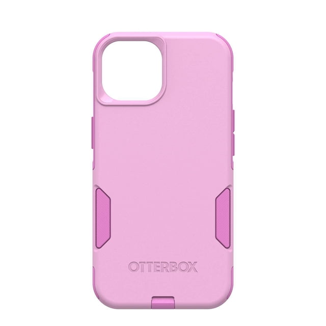 OtterBox Commuter Étui de protection Run Wildflower pour iPhone 15/14/13 en Rose Pâle avec un design Mince à Double Couche, des Poignées Latérales Texturées et une protection de port, compatible avec la Recharge Sans Fil et Conçue pour Protéger contre les Chutes et les Bosses, Convient Aussi comme Rehausseur de Prise compact.