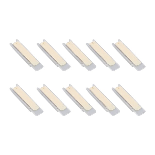 10 Pcs Anches de Saxophone Ténor Son Stable Excellente Réponse Anches de Saxophone Traditionnelles pour Musique Classique et Jazz